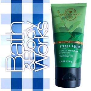 4/$20 NEW BBW AROMATHERAPY EUCALYPTUS SPEARMINT Body Cream TRAVEL SIZE 2.5 oz